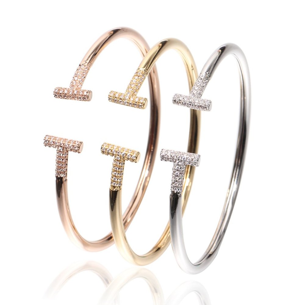Rose Gold Beautiful Open Bracelet - Picture 5 of 12